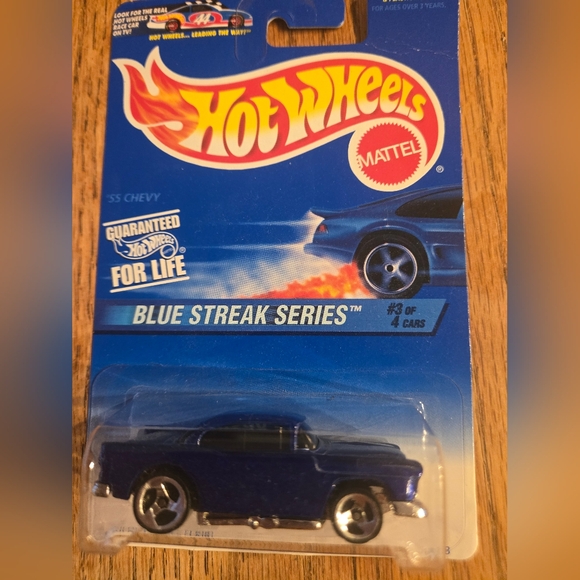 1990s 5 Hot Wheels Diecast Cars 70 Cuda Go Cart Golf Cart 55 Chevy Speed Machine - Picture 6 of 15